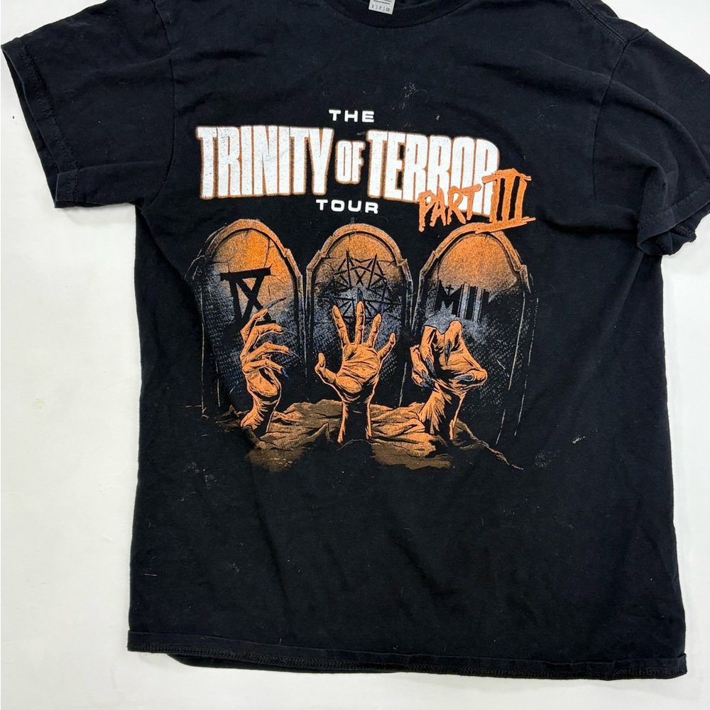 Trinity of Terror Part III Black Graphic T-Shirt